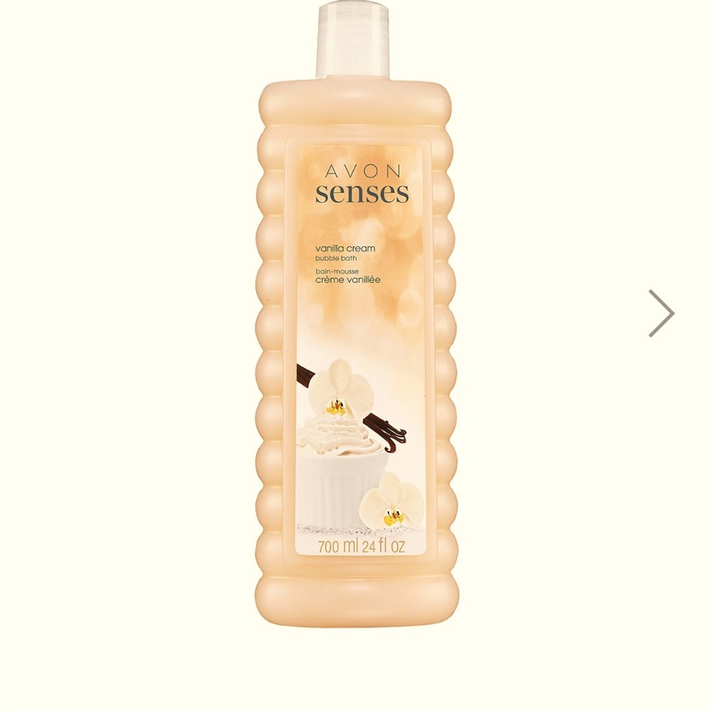 Avon Senses Vanilla Cream Bubble Bath Large Bottle 24 oz